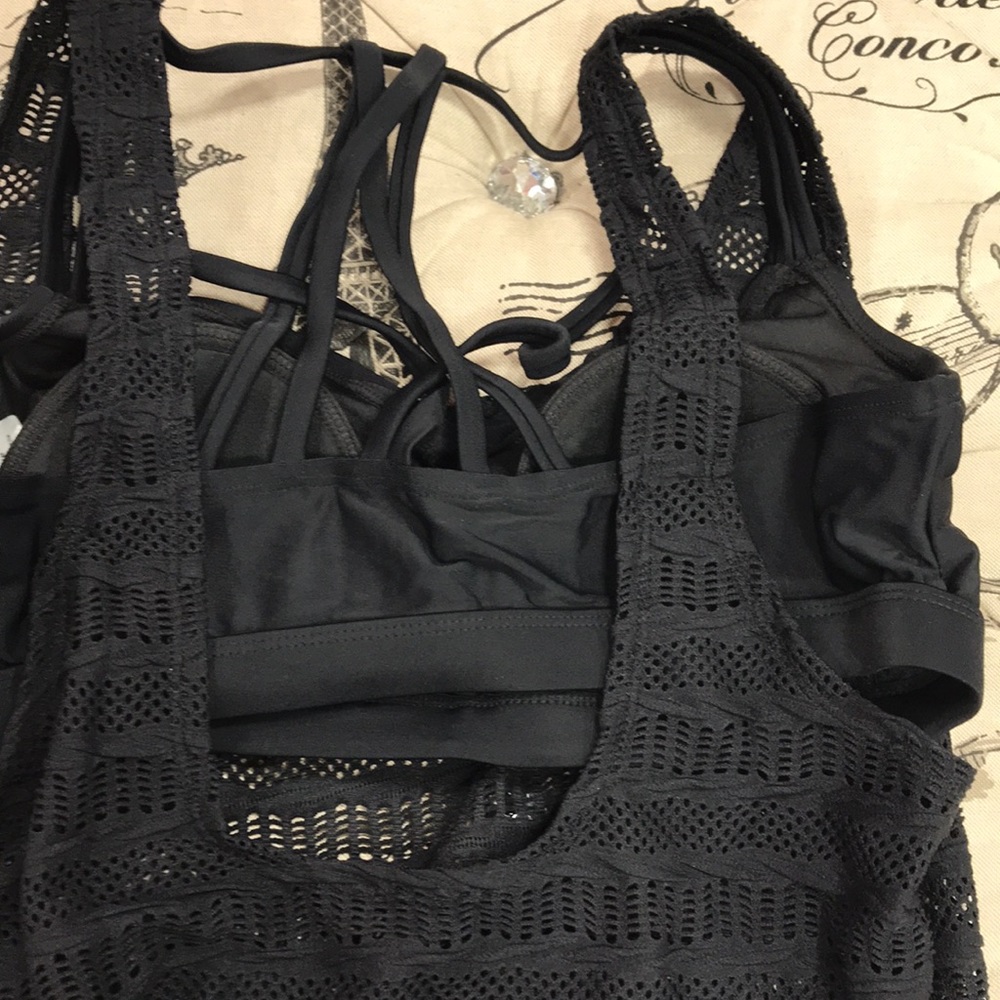 Go by Gossip Mix & Mesh Crochet Tankini Top - Picture 9 of 11